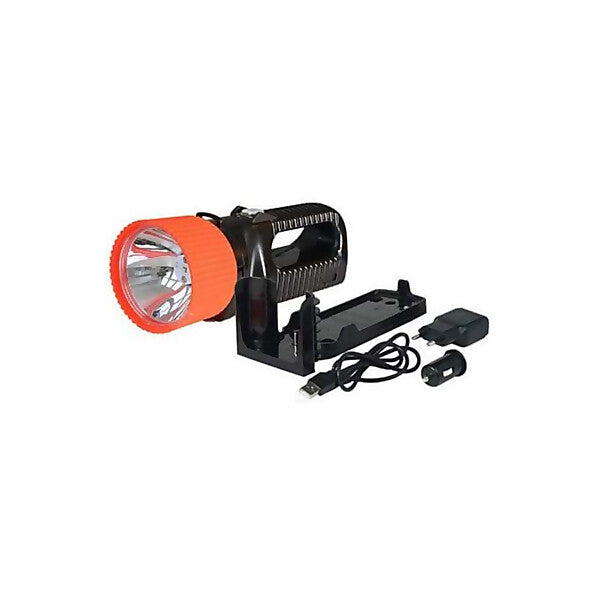 AccuLux LED Fernstrahler 230V/12-24V, sw/rt 442181